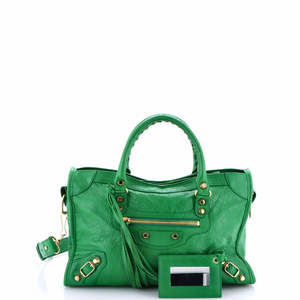 Balenciaga Small City Classic Studs Bag Leather